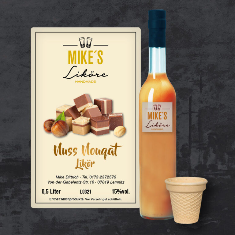 Nuss Nougat Likör - MIKES-LIKÖRE