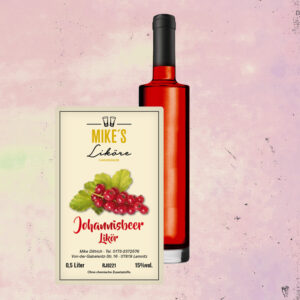 Rote Johannisbeere – Fruchtlikör